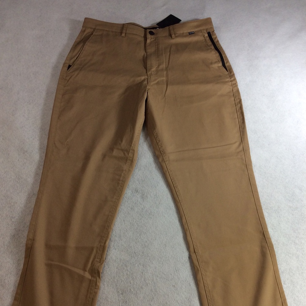 Hurley Men's Khaki Straight‑Leg Chinos SZ 36 NWT
